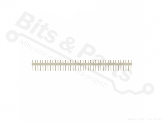 Headerpins male 40 pins metaal recht wit